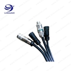 M12 Male connector and composite multi - fiber Flat cable wiring harness Custom processing