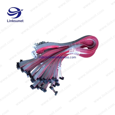 10 Pin To IDC 10 Pin Gray PVC 28awg Flat Cable Connector 0.1 - 2m With UL / ROSH Certificate